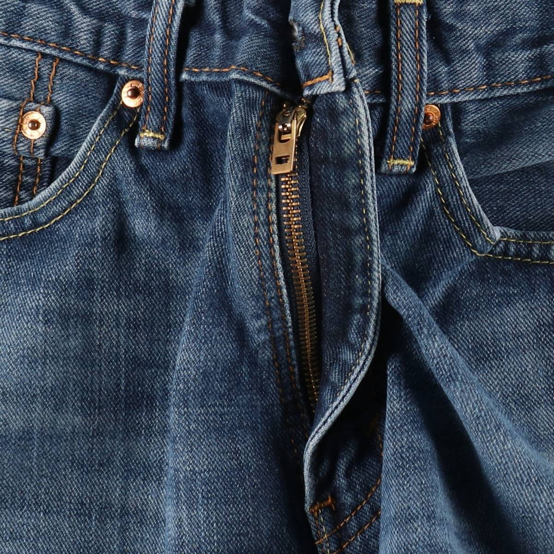 Levi's 505 tapered denim pants for men, size W34 cotton blue type Vintage Second Hand