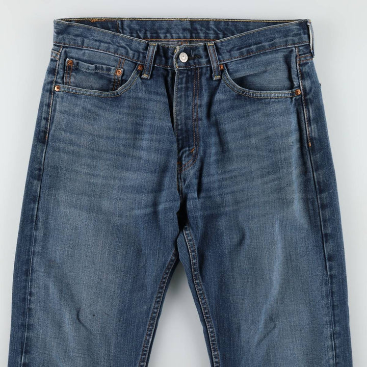 Levi's 505 tapered denim pants for men, size W34 cotton blue type Vintage Second Hand