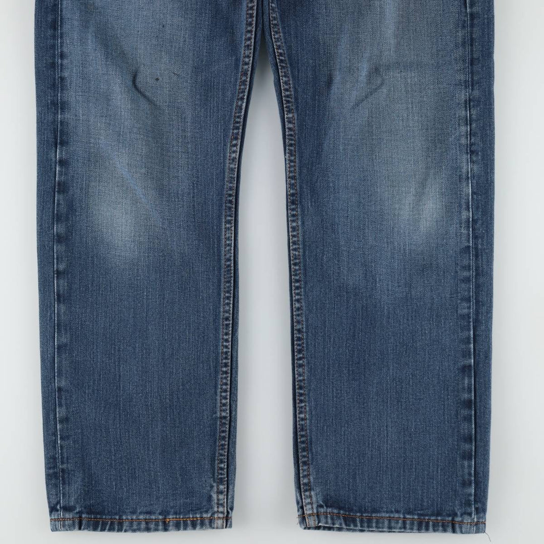 Levi's 505 tapered denim pants for men, size W34 cotton blue type Vintage Second Hand