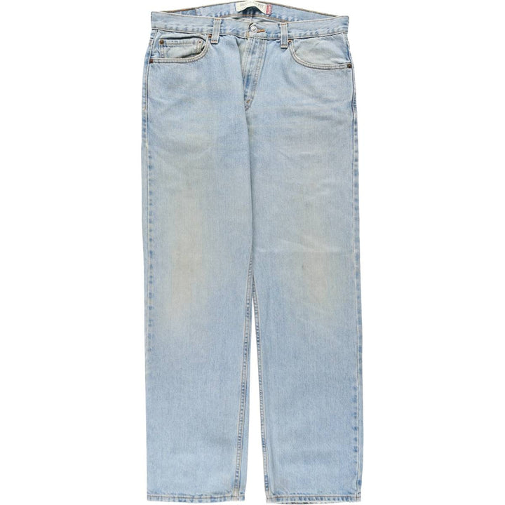 Levi's 505 REGULAR FIT tapered denim pants for men, size w35 cotton blue type Vintage Second Hand