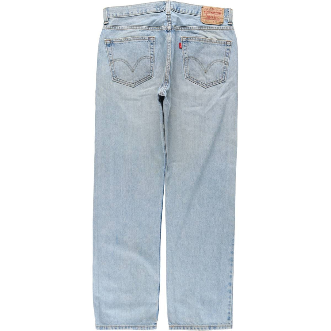 Levi's 505 REGULAR FIT tapered denim pants for men, size w35 cotton blue type Vintage Second Hand