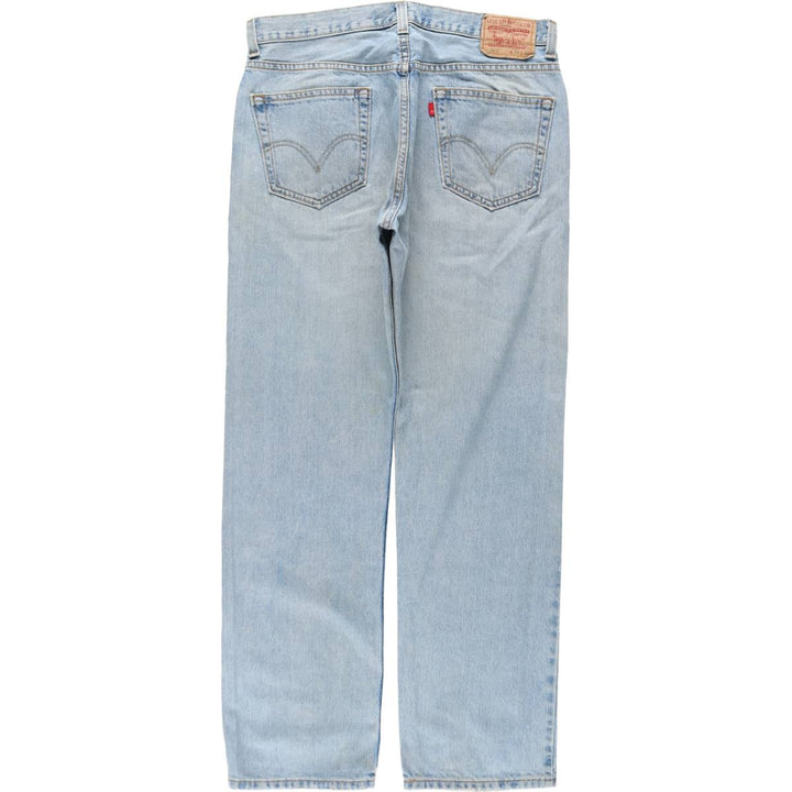 Levi's 505 REGULAR FIT tapered denim pants for men, size w35 cotton blue type Vintage Second Hand