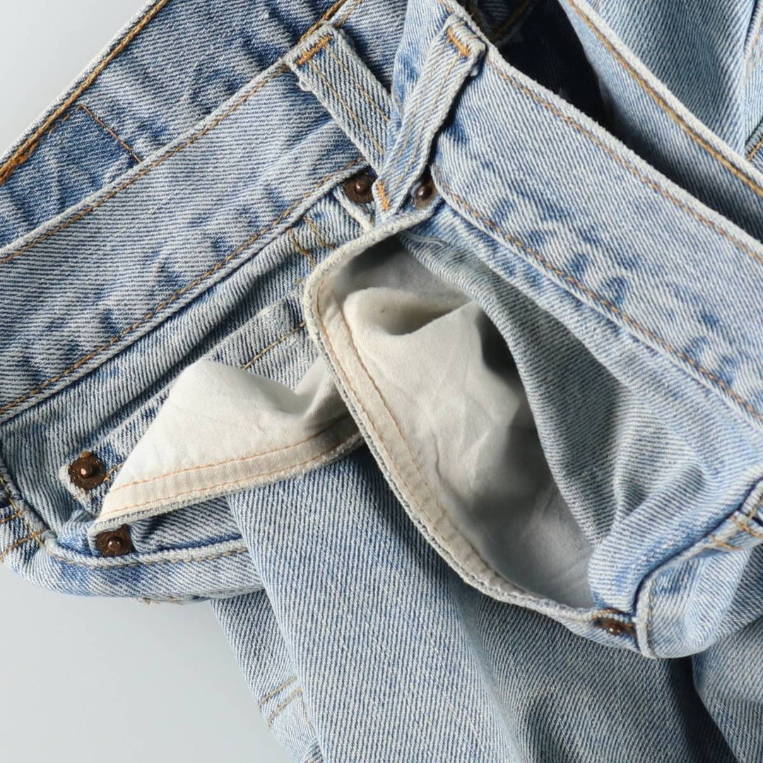 Levi's 505 REGULAR FIT tapered denim pants for men, size w35 cotton blue type Vintage Second Hand