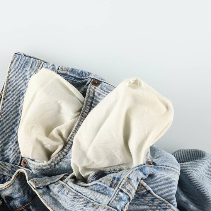 Levi's 505 REGULAR FIT tapered denim pants for men, size w35 cotton blue type Vintage Second Hand