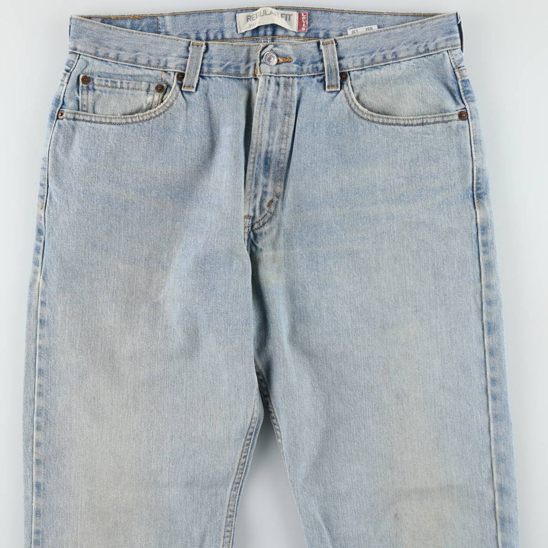 Levi's 505 REGULAR FIT tapered denim pants for men, size w35 cotton blue type Vintage Second Hand