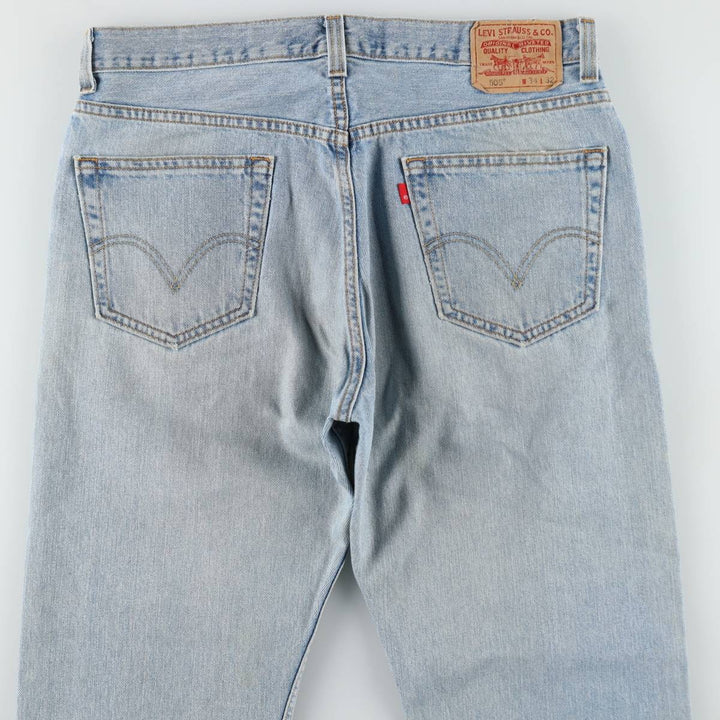 Levi's 505 REGULAR FIT tapered denim pants for men, size w35 cotton blue type Vintage Second Hand