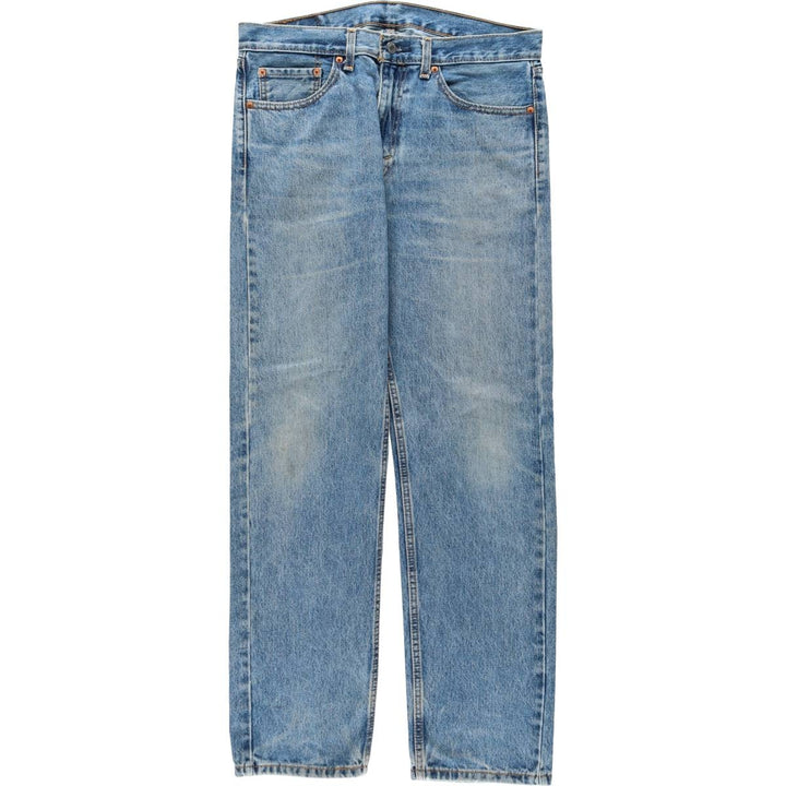Levi's 505 tapered denim pants for men, equivalent to w35 cotton blue type Vintage Second Hand