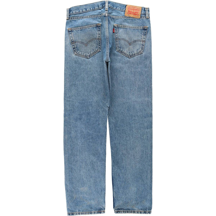Levi's 505 tapered denim pants for men, equivalent to w35 cotton blue type Vintage Second Hand