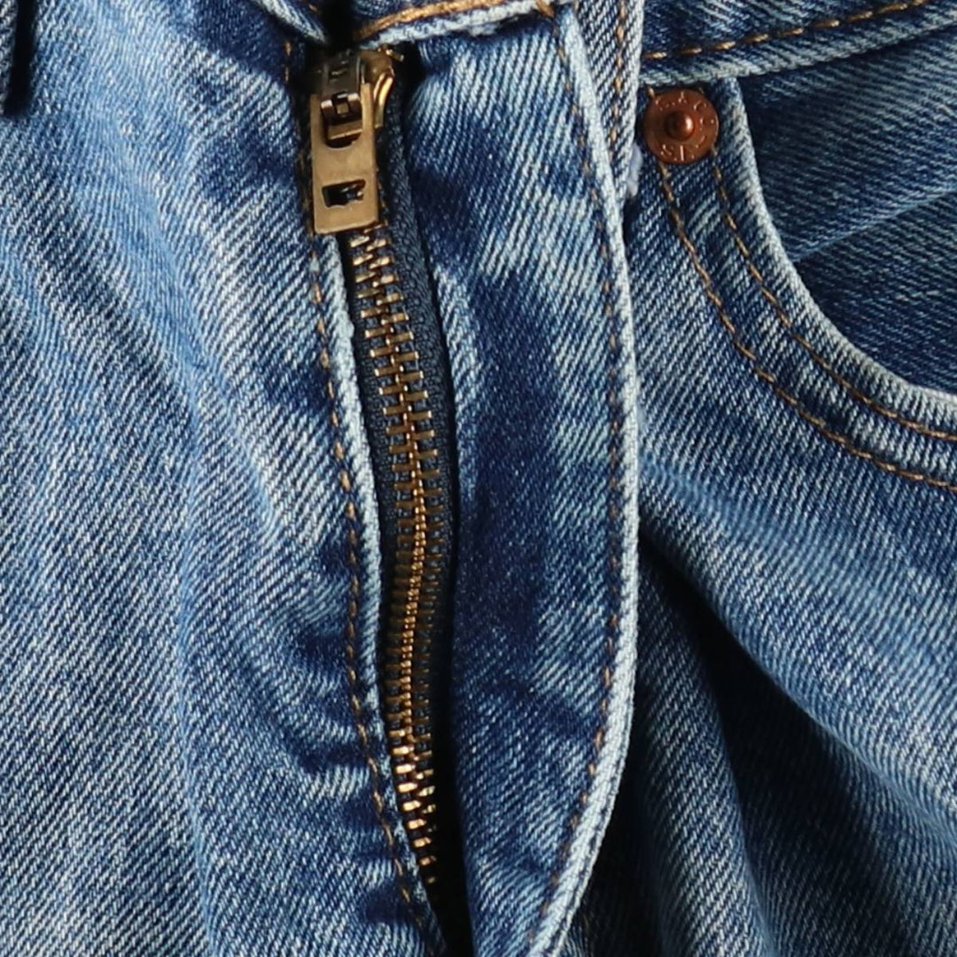 Levi's 505 tapered denim pants for men, equivalent to w35 cotton blue type Vintage Second Hand