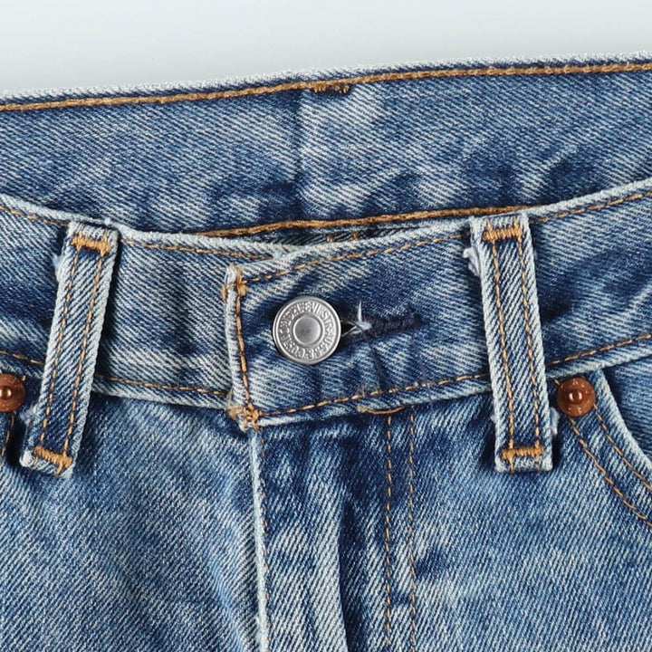 Levi's 505 tapered denim pants for men, equivalent to w35 cotton blue type Vintage Second Hand