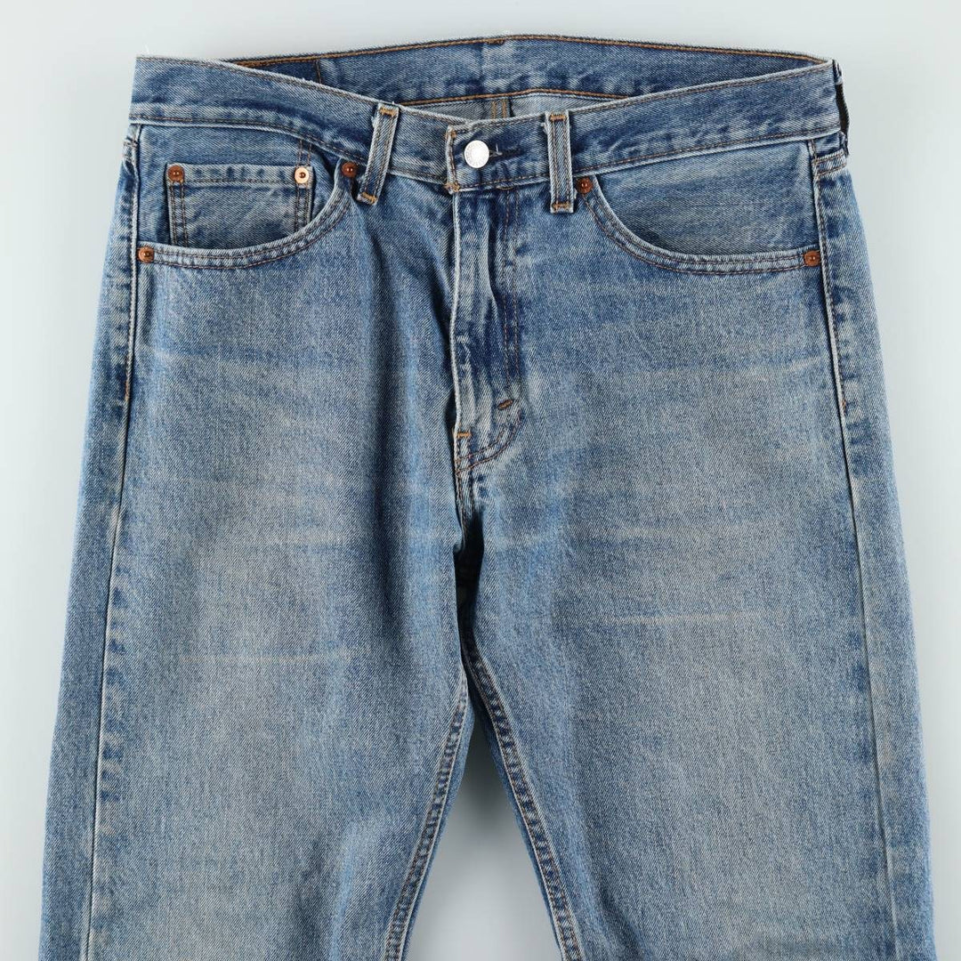 Levi's 505 tapered denim pants for men, equivalent to w35 cotton blue type Vintage Second Hand