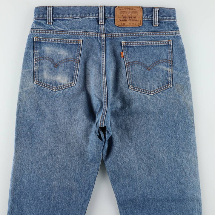 Vintage Levi's 505 Orange Tab Tapered Denim Pants, Men's Size 34 unclear blue type Vintage Second Hand