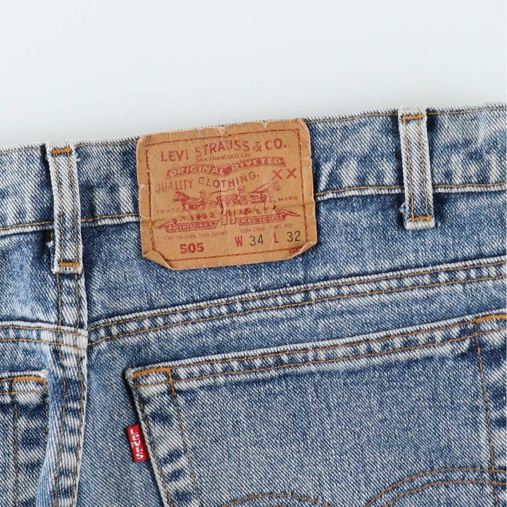 1990'S Levi's 505-4891 Tapered Denim Pants, W34L32 (Men's W34 equivalent), Vintage. cotton blue type Vintage Second Hand