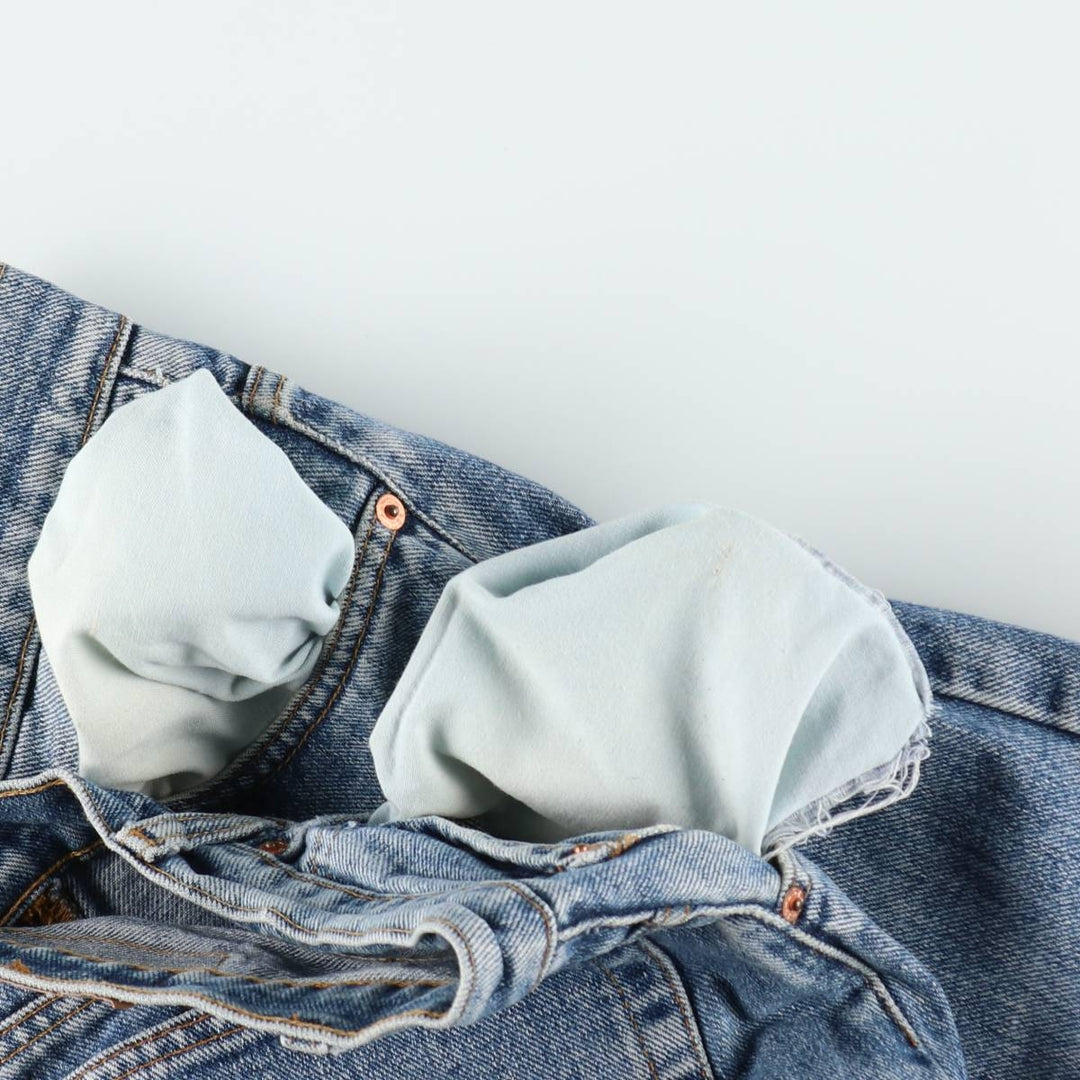 1990'S Levi's 505-4891 Tapered Denim Pants, W34L32 (Men's W34 equivalent), Vintage. cotton blue type Vintage Second Hand
