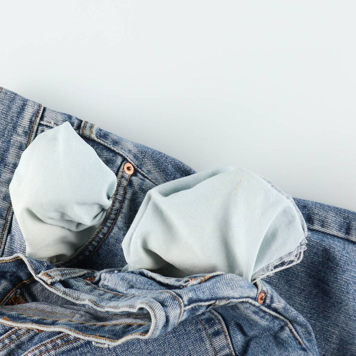 1990'S Levi's 505-4891 Tapered Denim Pants, W34L32 (Men's W34 equivalent), Vintage. cotton blue type Vintage Second Hand