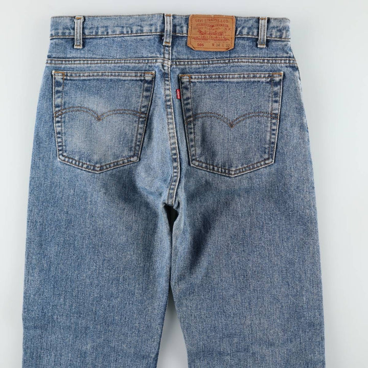 1990'S Levi's 505-4891 Tapered Denim Pants, W34L32 (Men's W34 equivalent), Vintage. cotton blue type Vintage Second Hand
