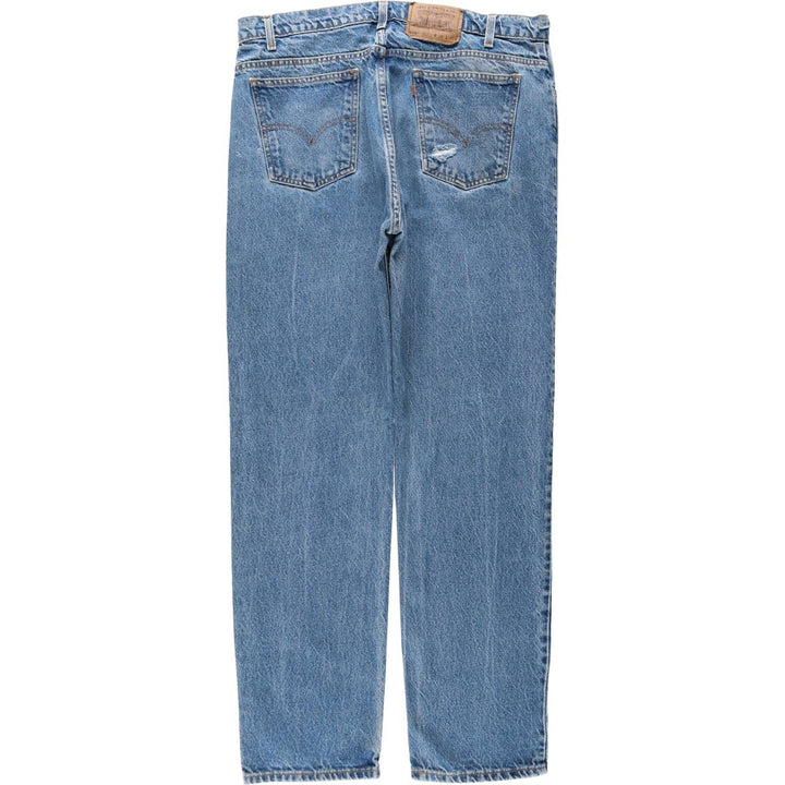 1990'S Levi's 505 Regular Fit Straight Leg Tapered Denim Pants, Men's Size W37 (approx.), Vintage cotton blue type Vintage Second Hand