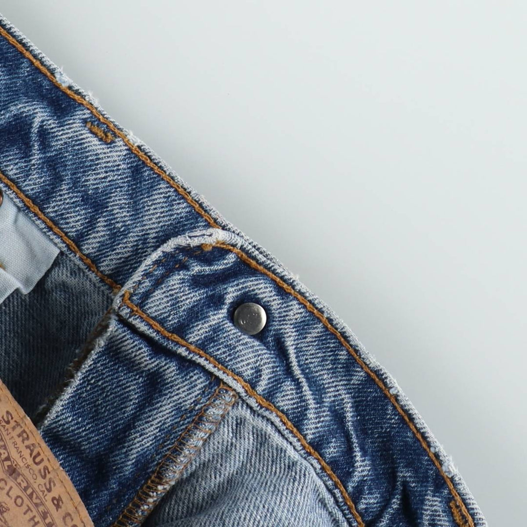1990'S Levi's 505 Regular Fit Straight Leg Tapered Denim Pants, Men's Size W37 (approx.), Vintage cotton blue type Vintage Second Hand