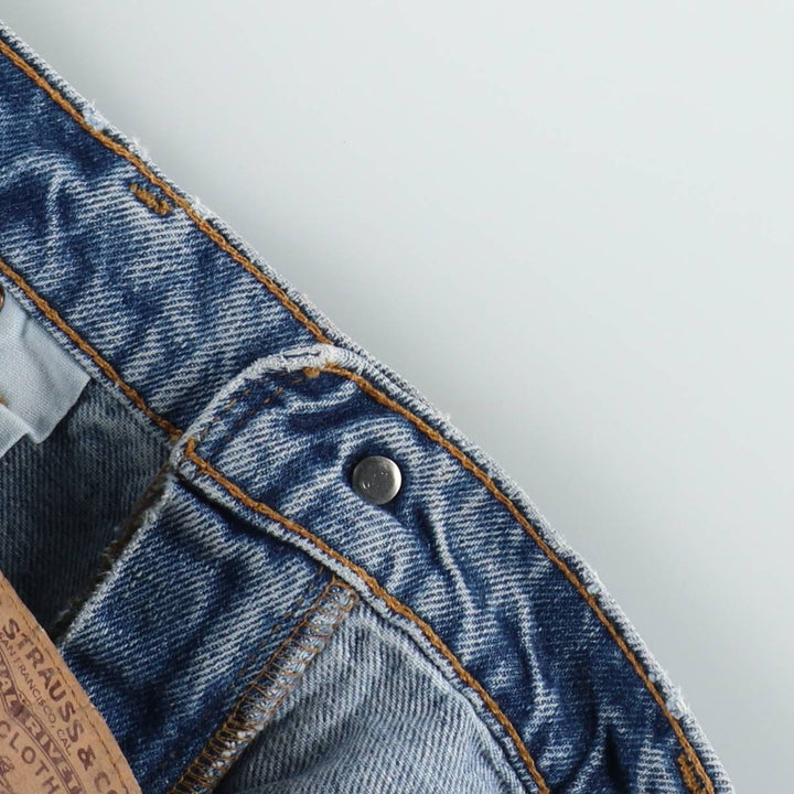 1990'S Levi's 505 Regular Fit Straight Leg Tapered Denim Pants, Men's Size W37 (approx.), Vintage cotton blue type Vintage Second Hand