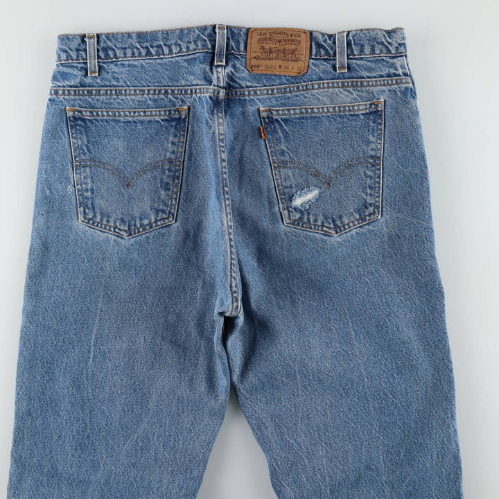1990'S Levi's 505 Regular Fit Straight Leg Tapered Denim Pants, Men's Size W37 (approx.), Vintage cotton blue type Vintage Second Hand