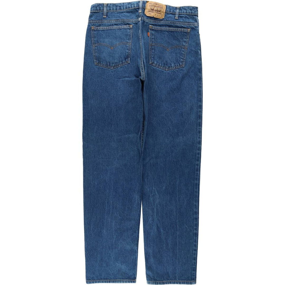 1990'S Levi's 40505-0215 Orange Tab Tapered Denim Pants, Men's W35 (approx.), Vintage cotton blue type Vintage Second Hand