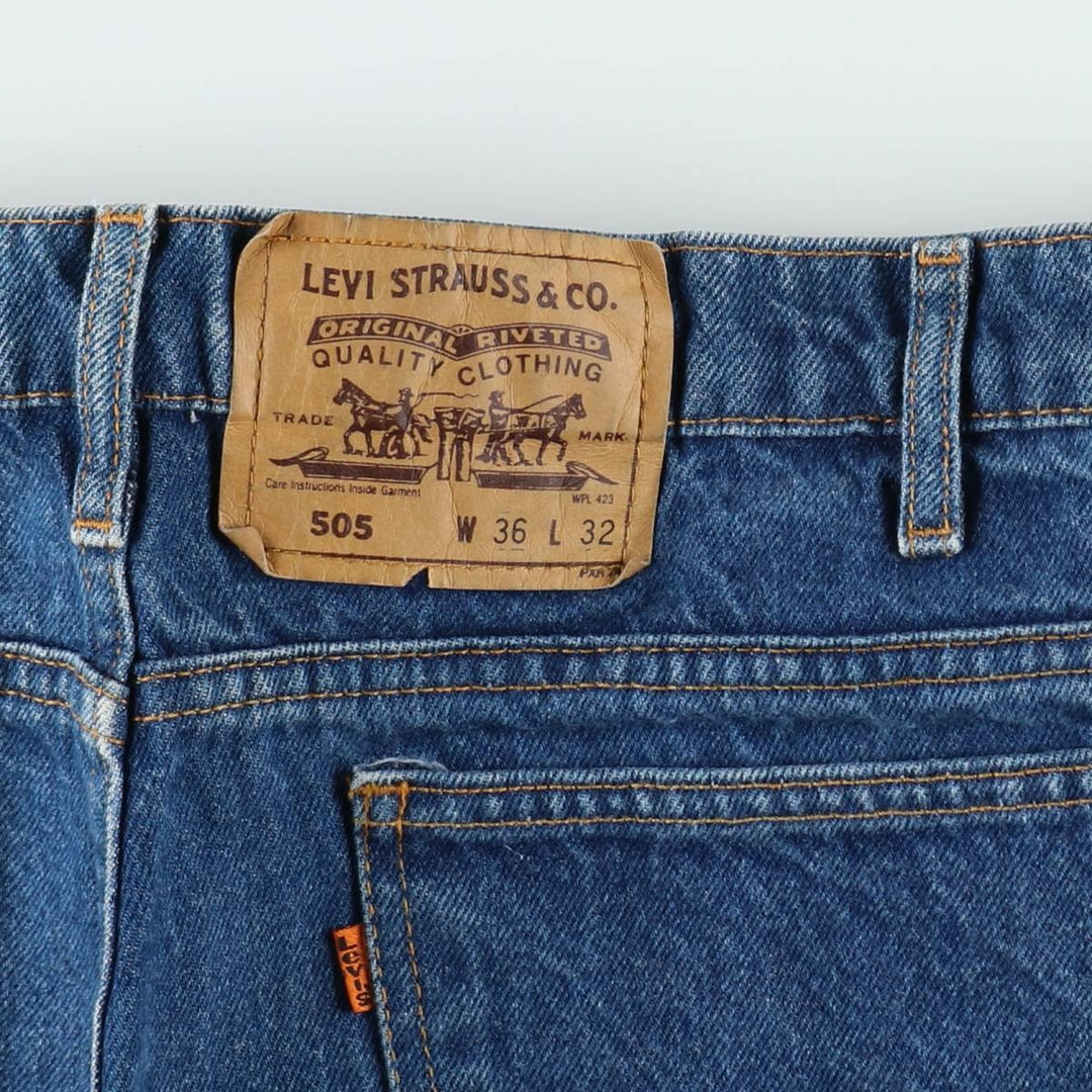 1990'S Levi's 40505-0215 Orange Tab Tapered Denim Pants, Men's W35 (approx.), Vintage cotton blue type Vintage Second Hand