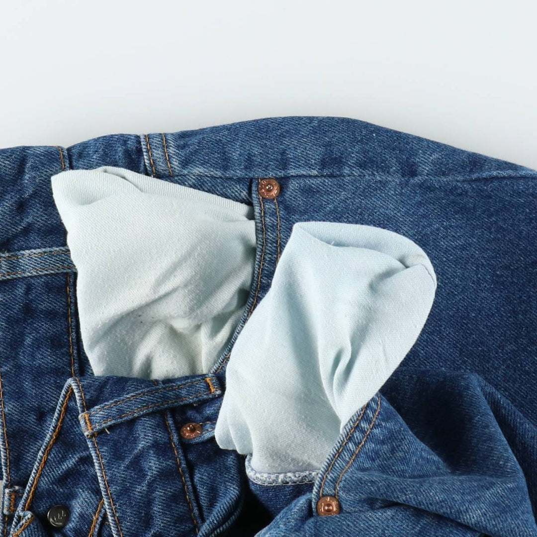 1990'S Levi's 40505-0215 Orange Tab Tapered Denim Pants, Men's W35 (approx.), Vintage cotton blue type Vintage Second Hand