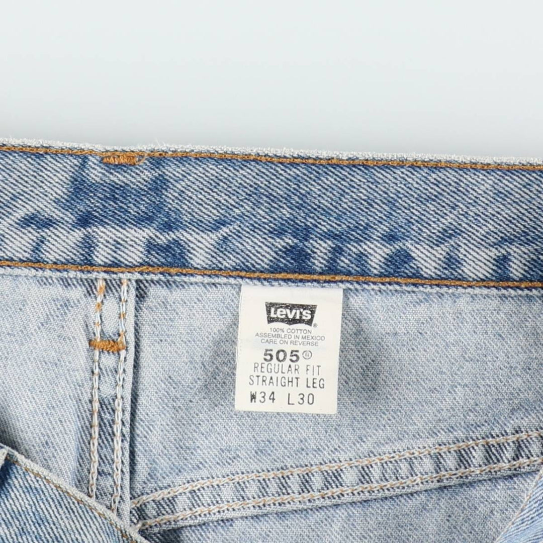 1990'S Levi's 505-4891 Regular Fit Tapered Denim Pants, Men's Size W34 (approx.), Vintage cotton blue type Vintage Second Hand
