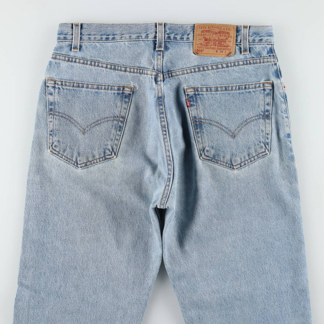 1990'S Levi's 505-4891 Regular Fit Tapered Denim Pants, Men's Size W34 (approx.), Vintage cotton blue type Vintage Second Hand