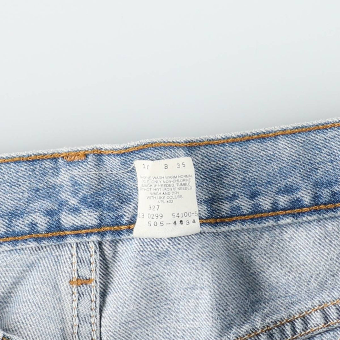 1990'S Levi's 505-4834 Regular Fit Straight Leg Tapered Denim Pants, Made in USA, Men's Size W35 (approx.), Vintage cotton blue type Vintage Second Hand