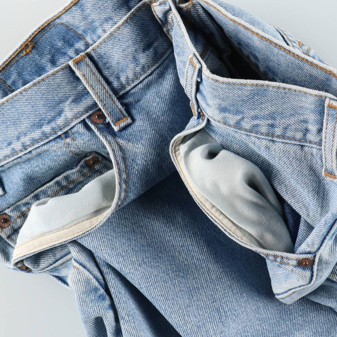1990'S Levi's 505-4834 Regular Fit Straight Leg Tapered Denim Pants, Made in USA, Men's Size W35 (approx.), Vintage cotton blue type Vintage Second Hand