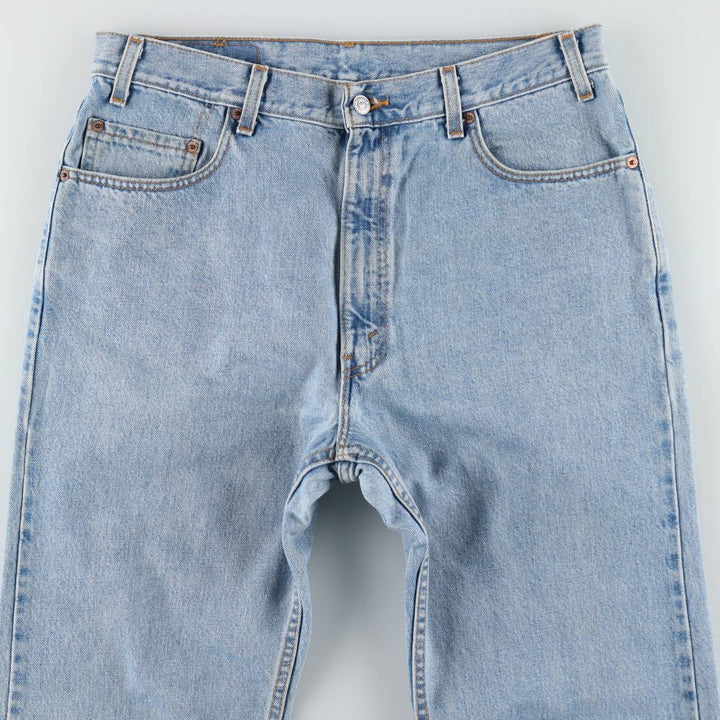 1990'S Levi's 505-4834 Regular Fit Straight Leg Tapered Denim Pants, Made in USA, Men's Size W35 (approx.), Vintage cotton blue type Vintage Second Hand