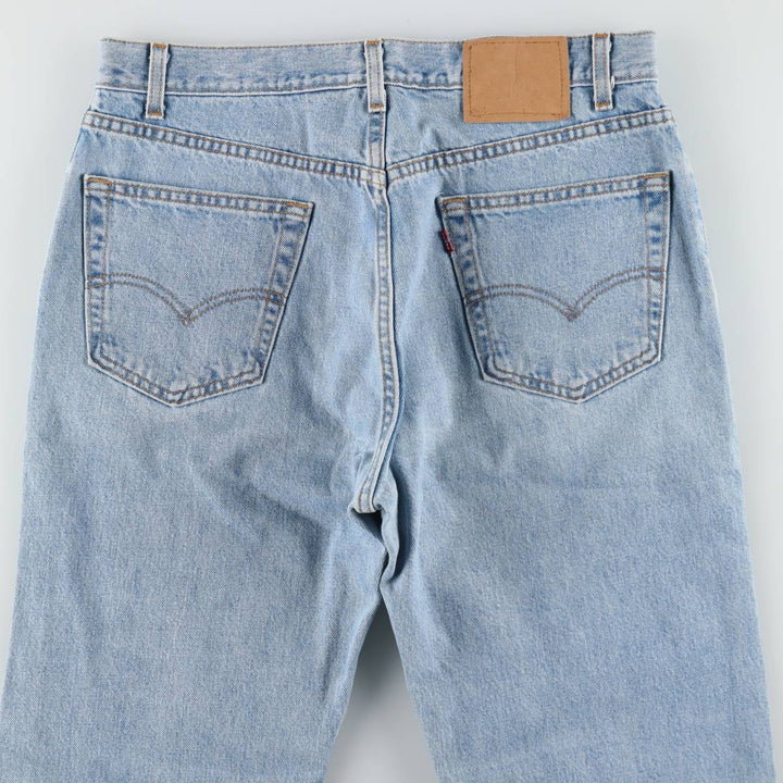 1990'S Levi's 505-4834 Regular Fit Straight Leg Tapered Denim Pants, Made in USA, Men's Size W35 (approx.), Vintage cotton blue type Vintage Second Hand