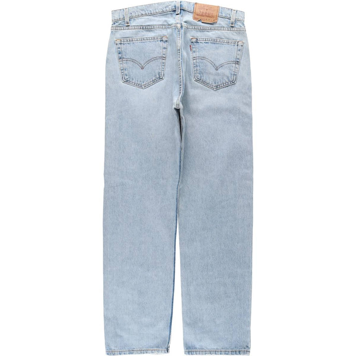 1990'S Levi's 505-4891 Regular Fit Straight Leg Tapered Denim Pants, Made in USA, Men's Size W36 (approx.), Vintage cotton Blue type light blue Vintage Second Hand