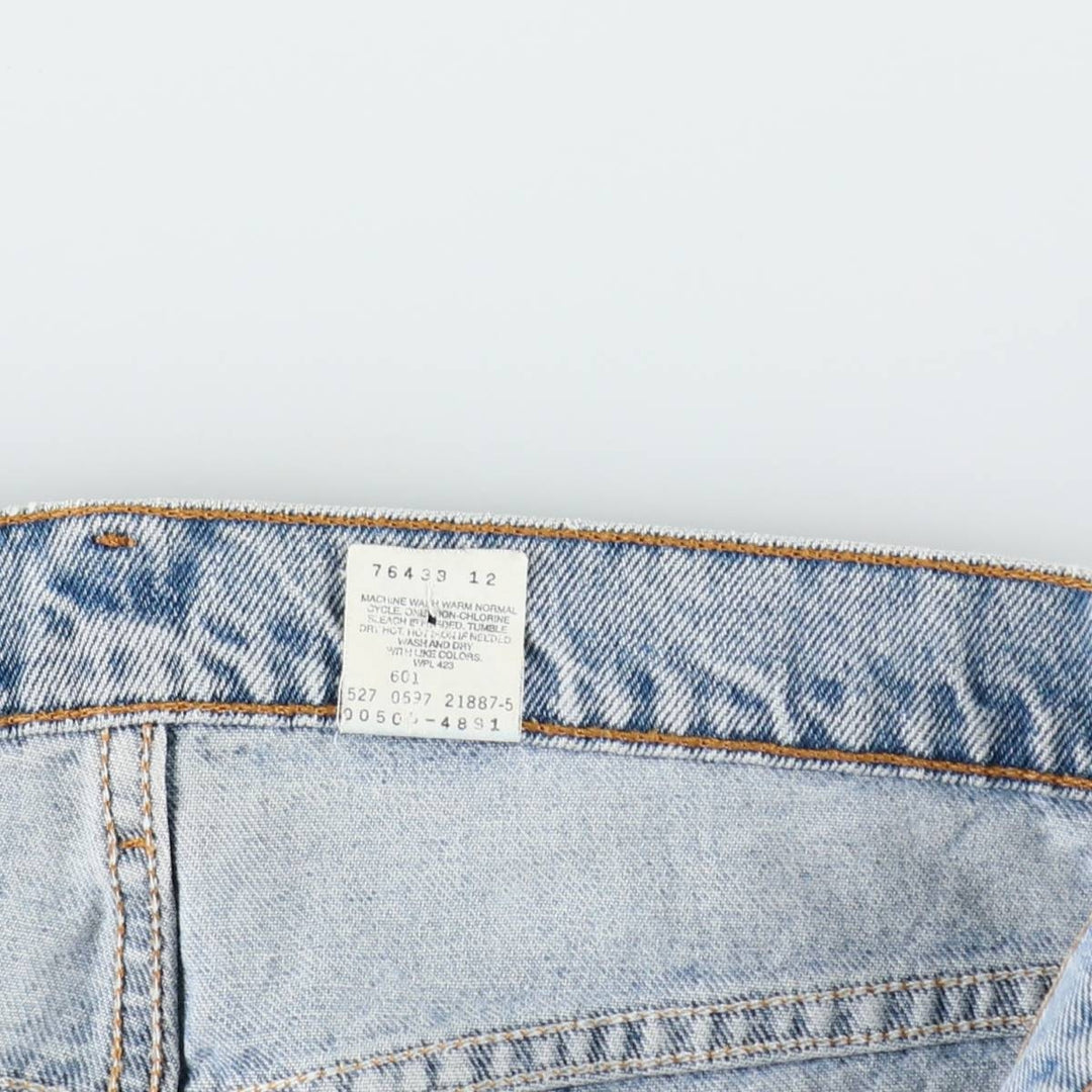 1990'S Levi's 505-4891 Regular Fit Straight Leg Tapered Denim Pants, Made in USA, Men's Size W36 (approx.), Vintage cotton Blue type light blue Vintage Second Hand