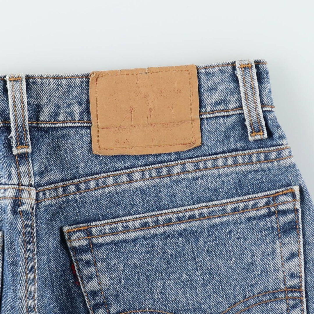 90'S Levi's 505-4891 Tapered Denim Pants, Made in USA, Men's, Size W32, Vintage cotton blue type Vintage Second Hand