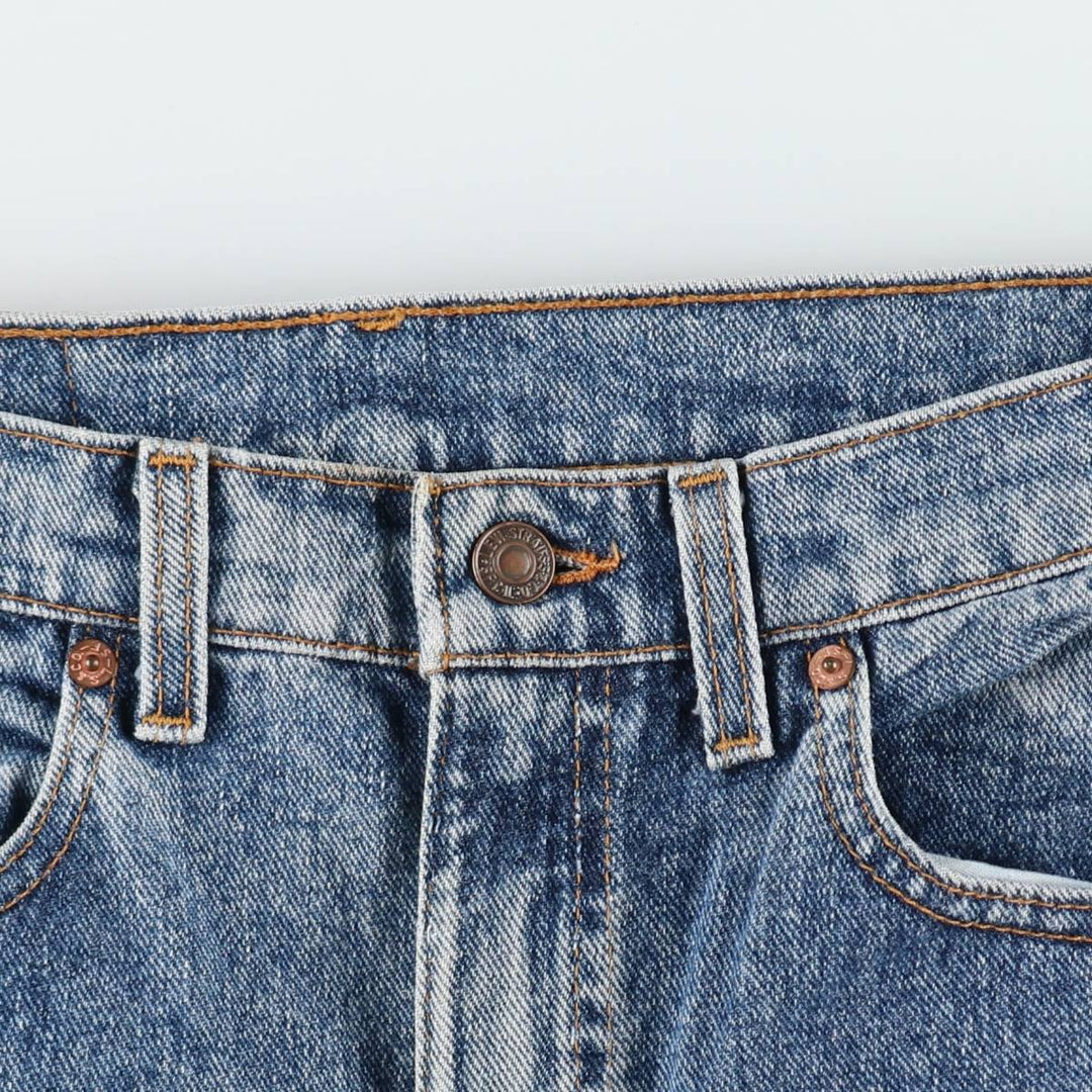 90'S Levi's 505-4891 Tapered Denim Pants, Made in USA, Men's, Size W32, Vintage cotton blue type Vintage Second Hand