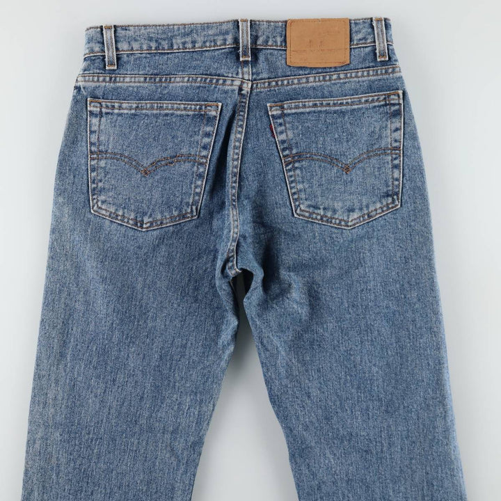 90'S Levi's 505-4891 Tapered Denim Pants, Made in USA, Men's, Size W32, Vintage cotton blue type Vintage Second Hand