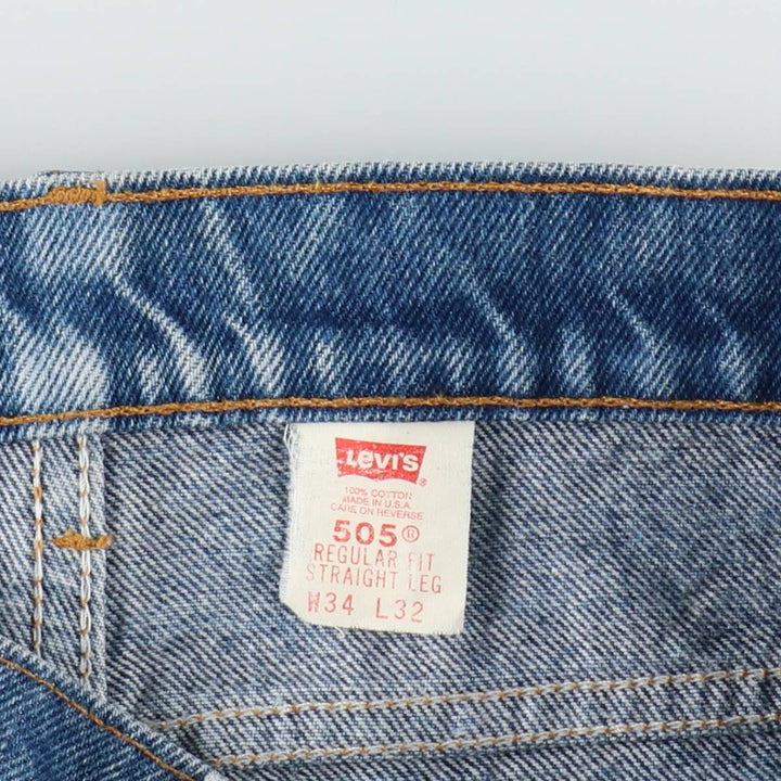 90'S Levi's 20505-0217 Orange Tab Tapered Denim Pants Made in USA Men's W34 Vintage cotton blue type Vintage Second Hand