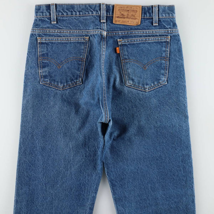 90'S Levi's 20505-0217 Orange Tab Tapered Denim Pants Made in USA Men's W34 Vintage cotton blue type Vintage Second Hand