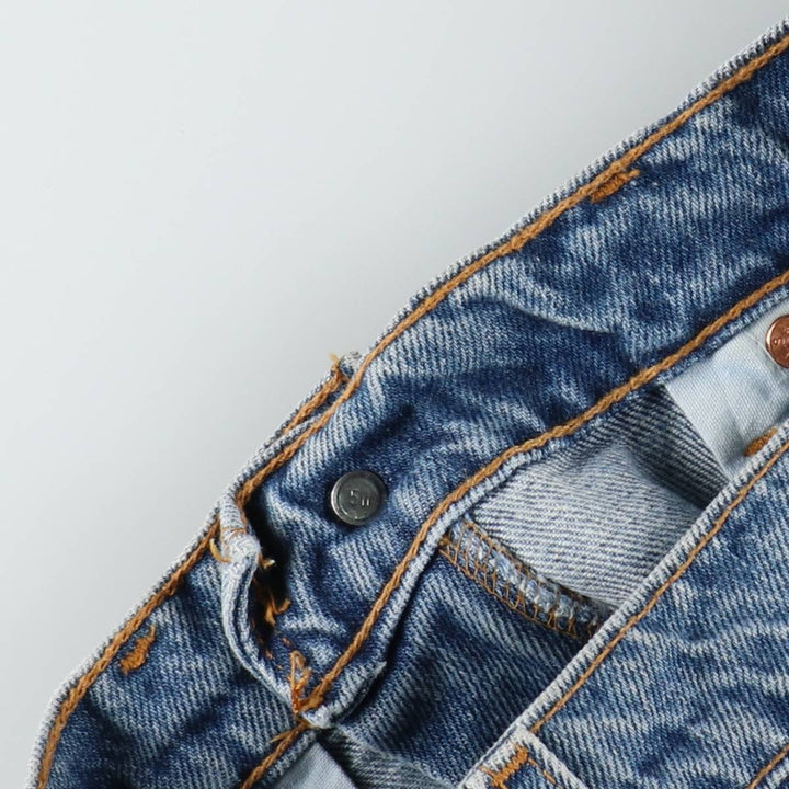 90'S Levi's 505 REGULAR FIT STRAIGHT LEG Tapered Denim Pants Made in USA Men's W32 Vintage cotton blue type Vintage Second Hand