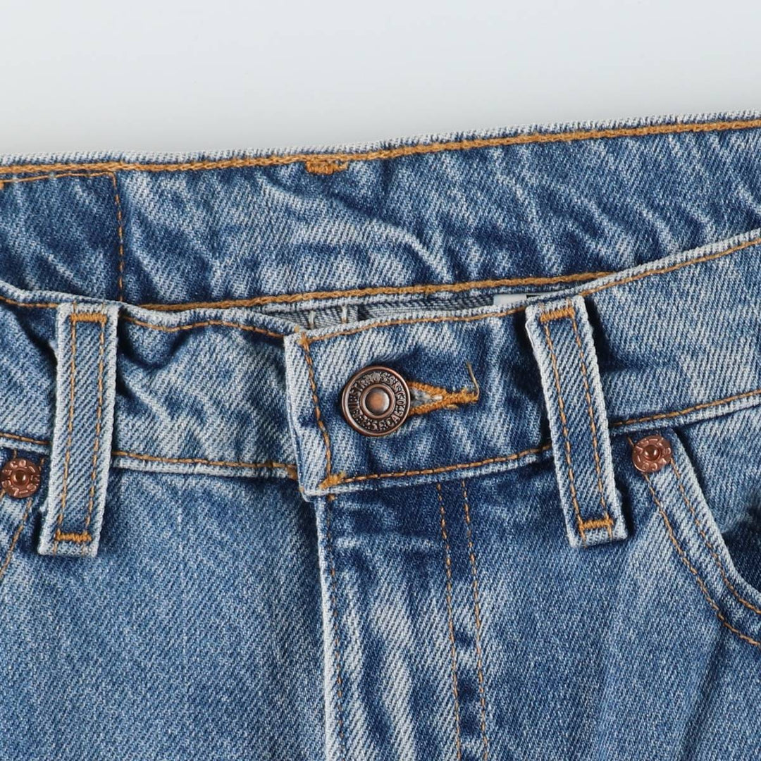 90'S Levi's 505 REGULAR FIT STRAIGHT LEG Tapered Denim Pants Made in USA Men's W32 Vintage cotton blue type Vintage Second Hand