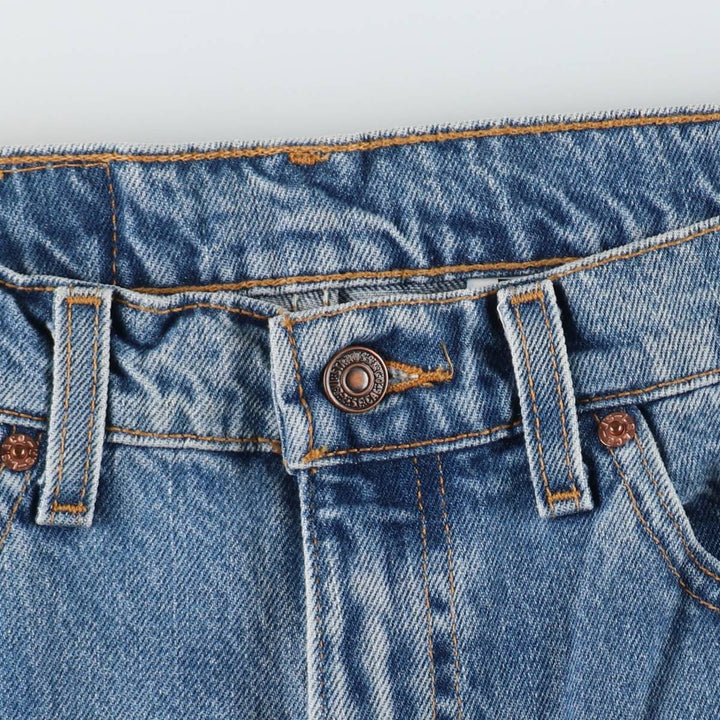 90'S Levi's 505 REGULAR FIT STRAIGHT LEG Tapered Denim Pants Made in USA Men's W32 Vintage cotton blue type Vintage Second Hand
