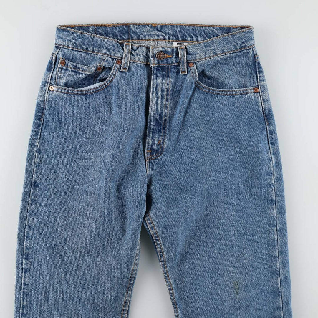 90'S Levi's 505 REGULAR FIT STRAIGHT LEG Tapered Denim Pants Made in USA Men's W32 Vintage cotton blue type Vintage Second Hand