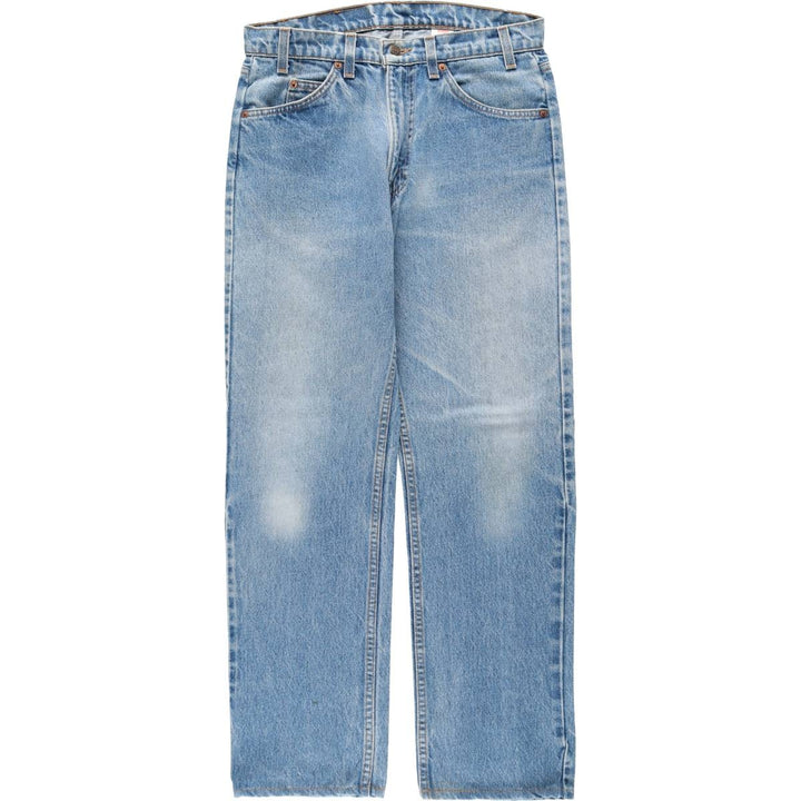 1990'S Levi's 20505-0217 Regular Fit Orange Tab Tapered Denim Pants, Made in USA, Men's W32 (approx.), Vintage cotton blue type Vintage Second Hand
