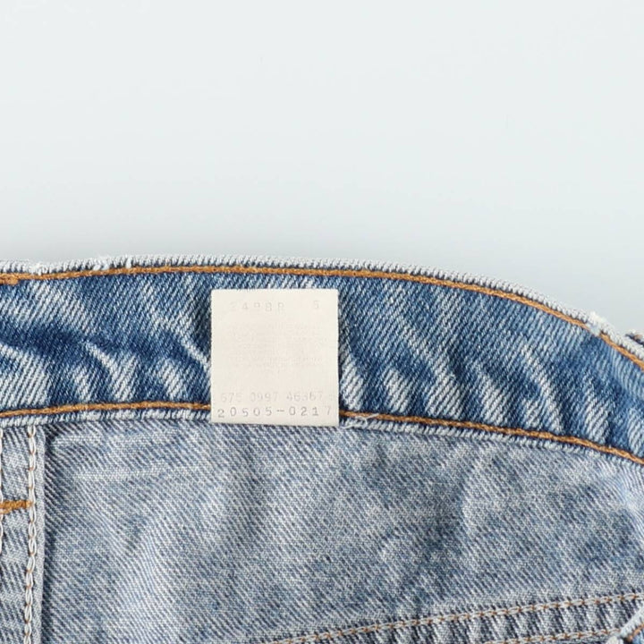 1990'S Levi's 20505-0217 Regular Fit Orange Tab Tapered Denim Pants, Made in USA, Men's W32 (approx.), Vintage cotton blue type Vintage Second Hand