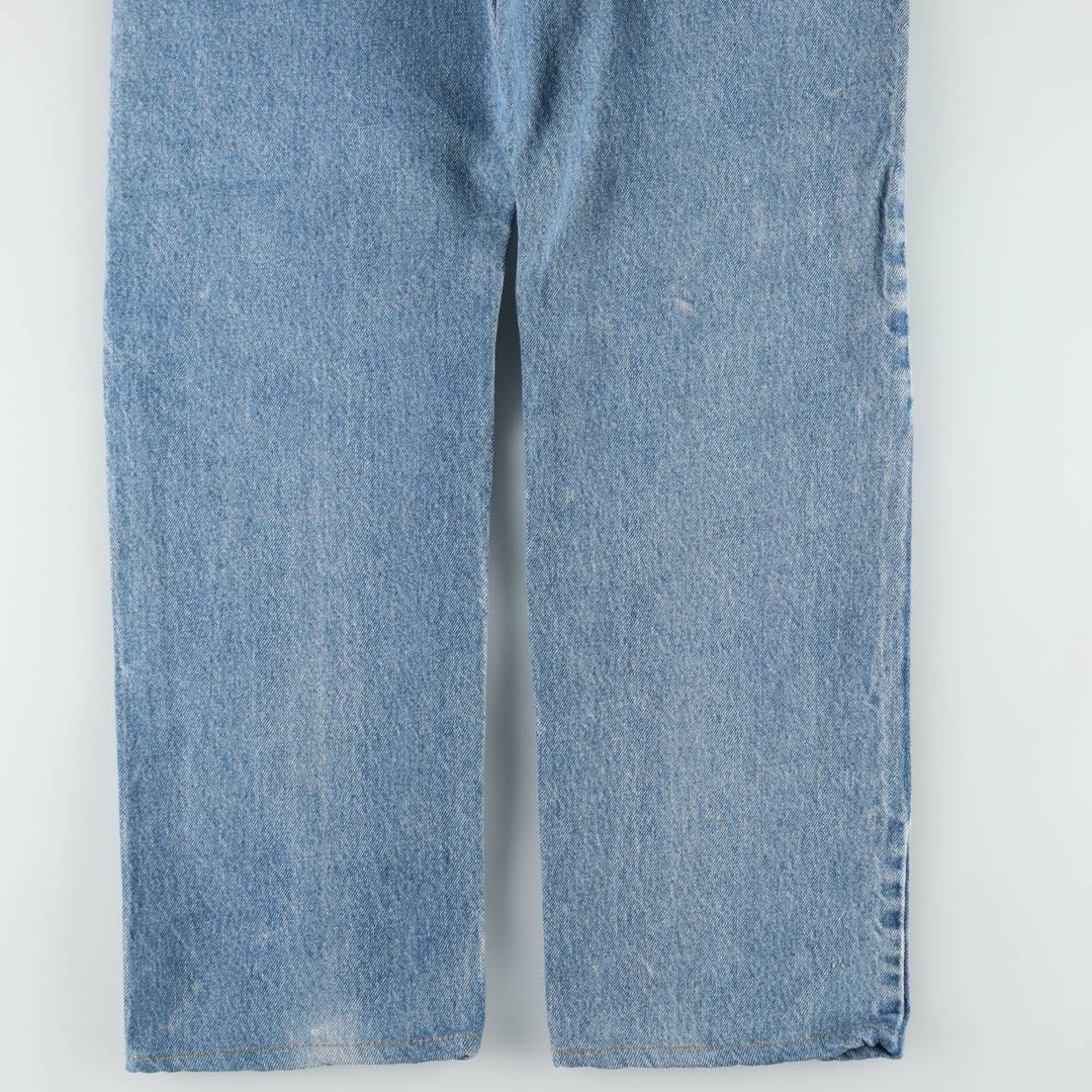 1990'S Levi's 20505-0217 Regular Fit Orange Tab Tapered Denim Pants, Made in USA, Men's W32 (approx.), Vintage cotton blue type Vintage Second Hand
