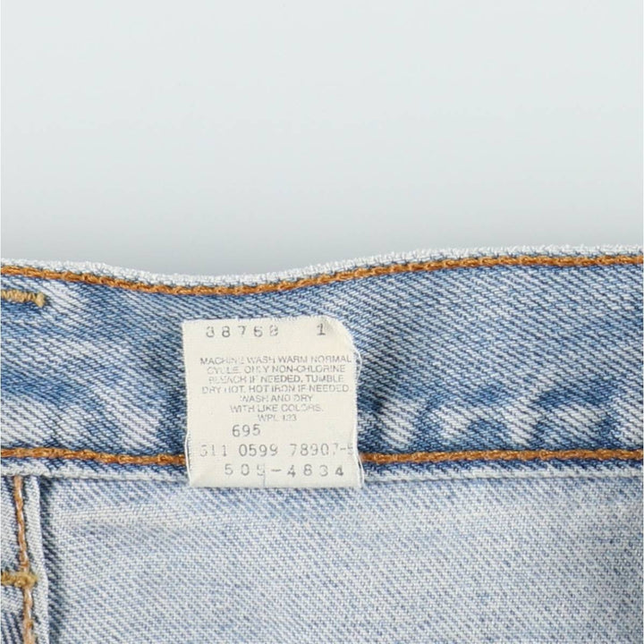 90'S Levi's 505 REGULAR FIT STRAIGHT LEG Tapered Denim Pants Made in USA Men's W30 Vintage cotton Blue type light blue Vintage Second Hand