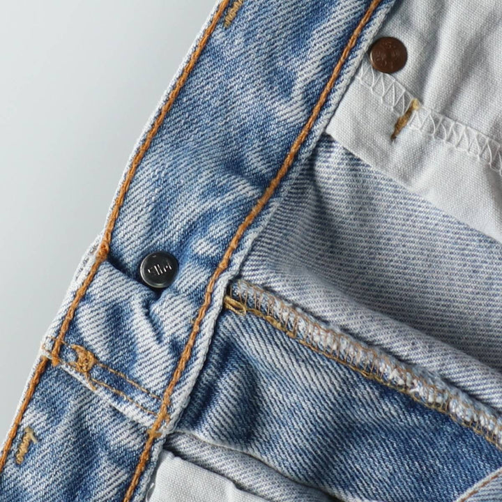 90'S Levi's 505 REGULAR FIT STRAIGHT LEG Tapered Denim Pants Made in USA Men's W30 Vintage cotton Blue type light blue Vintage Second Hand