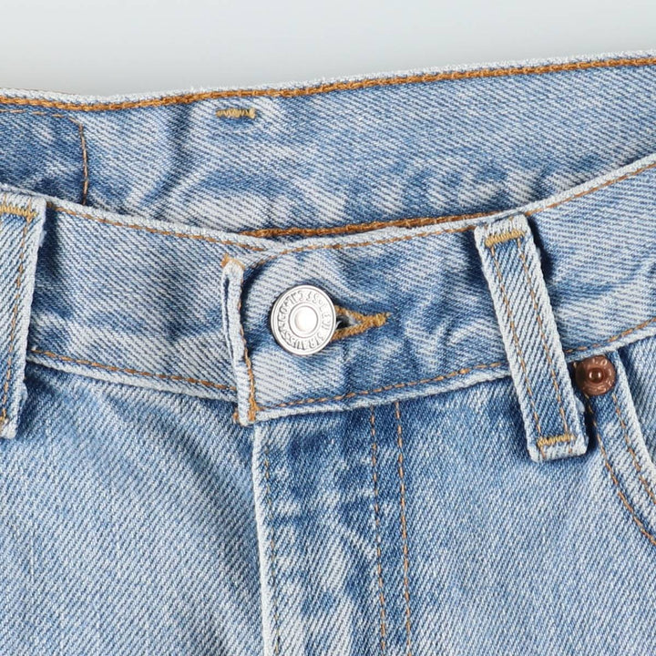 90'S Levi's 505 REGULAR FIT STRAIGHT LEG Tapered Denim Pants Made in USA Men's W30 Vintage cotton Blue type light blue Vintage Second Hand